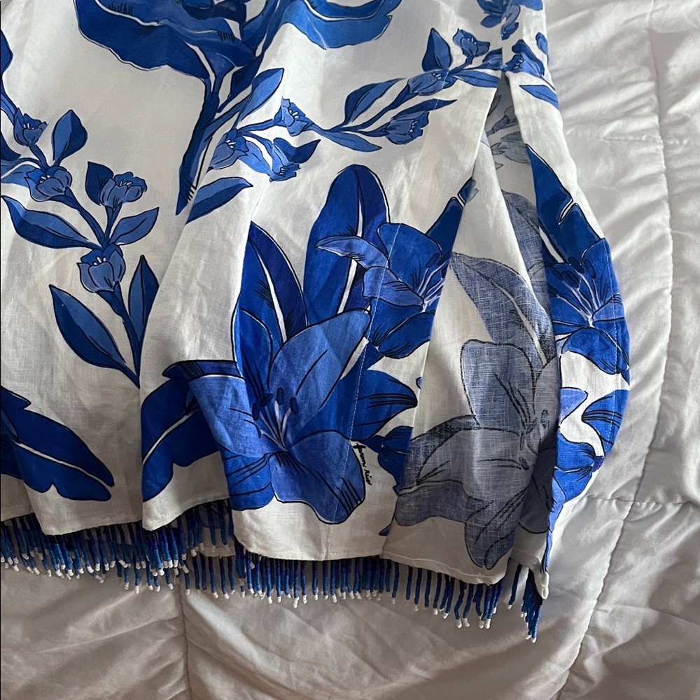 FARM Rio Blue and White Maxi Dress - new with tags - Picture 8 of 9